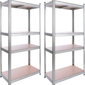 Arebos 2x Estanterías Metálicas 180x80x40