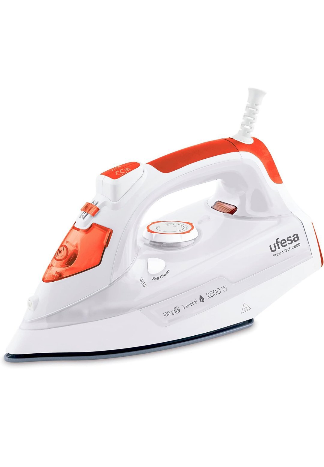 Steam Tech 2800 Plancha Vapor - Blanco / Rojo - Ufesa - Imagen 4