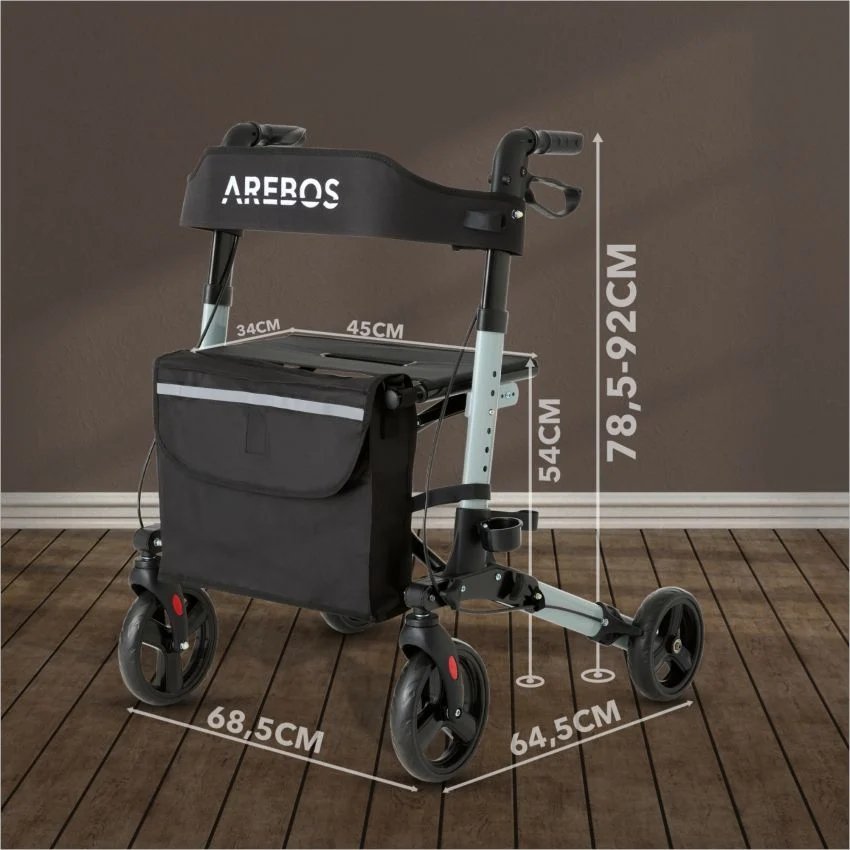 AREBOS ROLLATOR DE ALUMINIO - Imagen 2