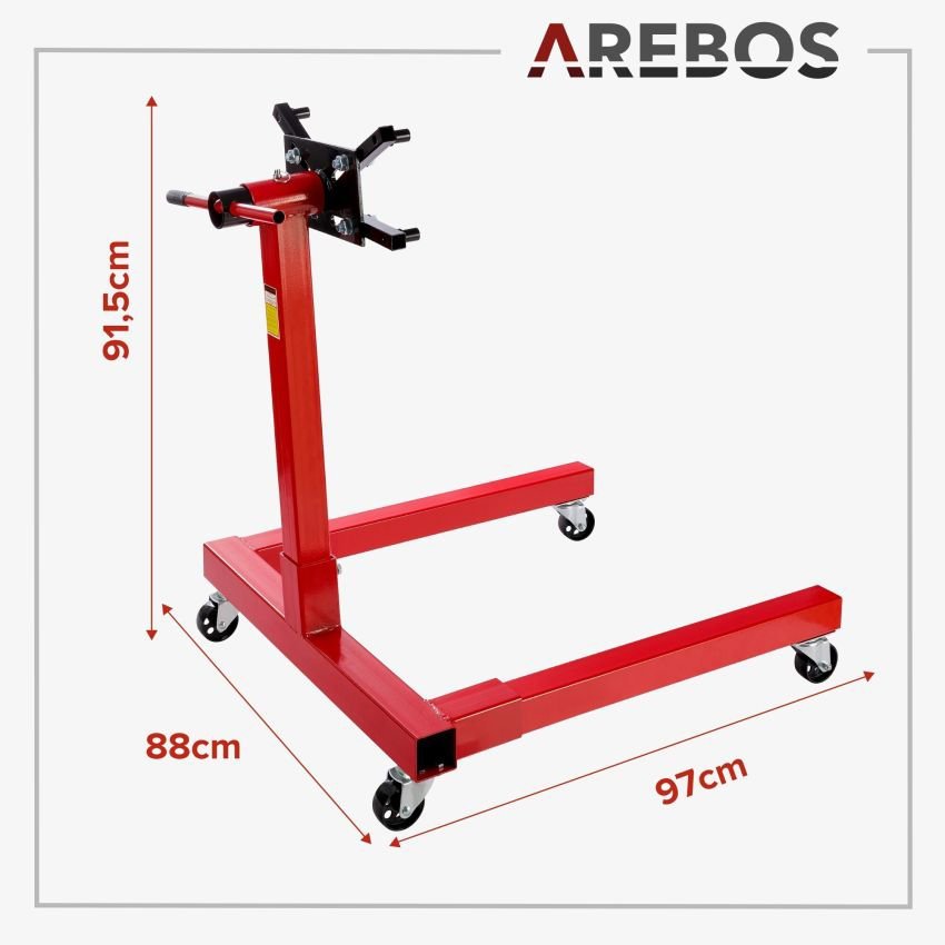 AREBOS Soporte del motor 570 kg - Imagen 2