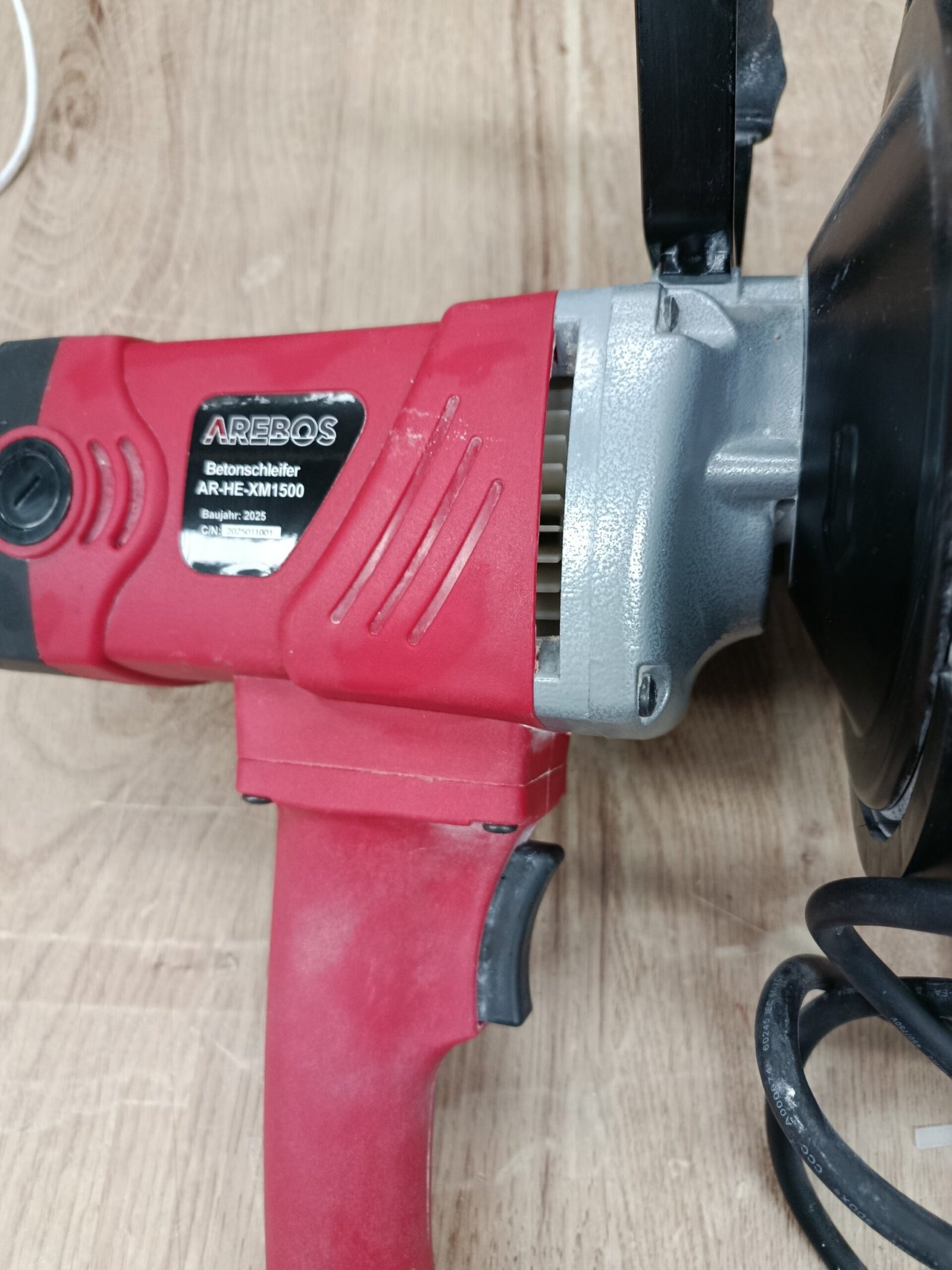 AREBOS Amoladora de hormigón 1500W - Imagen 3