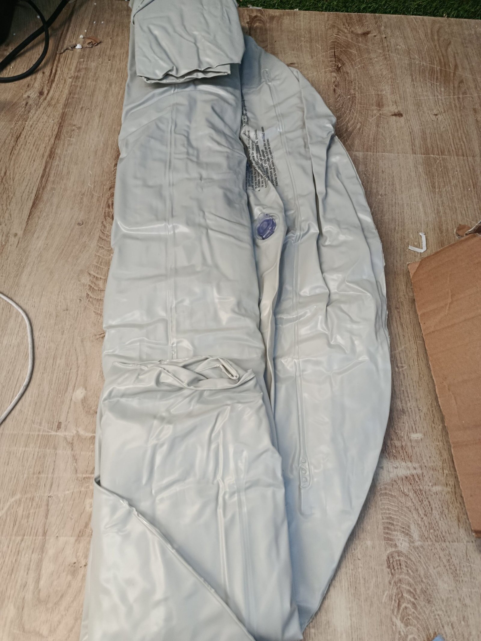 Cubierta térmica para bañera de hidromasaje 4P Ø140 cm gris - Imagen 5