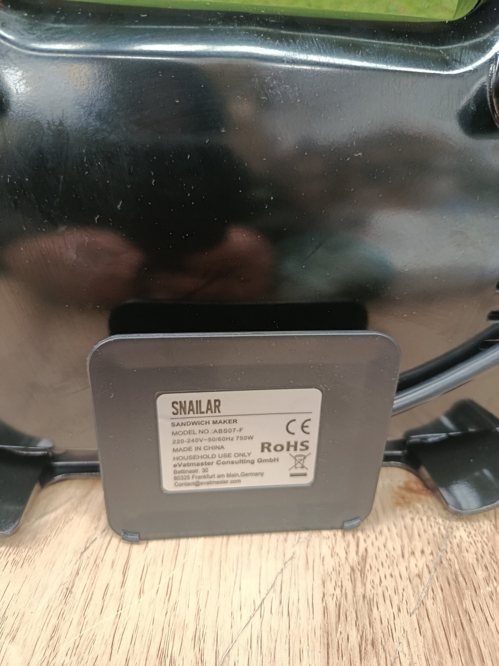 Snailar Sandwichera Eléctrica 750W - Imagen 6