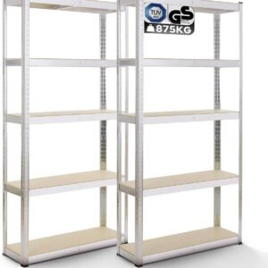 Arebos 2 estanterías metálicas.