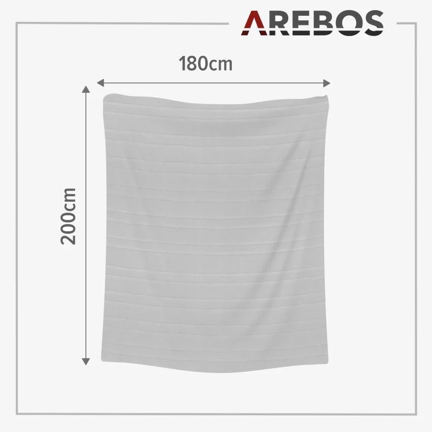 Arebos Manta eléctrica 200x180cm - Imagen 2