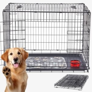 Arebos Jaula plegable para perros 36" L