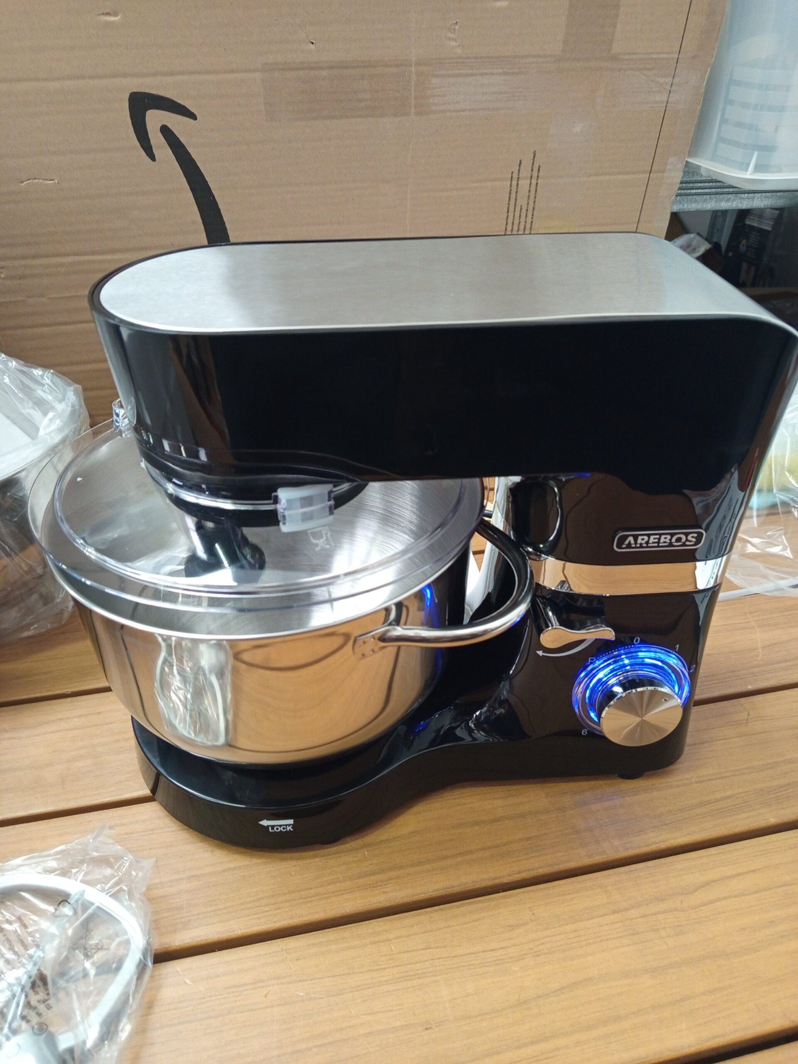 AREBOS, Procesador de alimentos con 2 recipientes para mezclar - Imagen 5