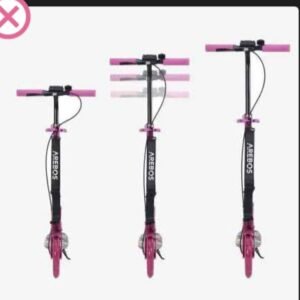 Patinetes AREBOS con neumáticos LED.