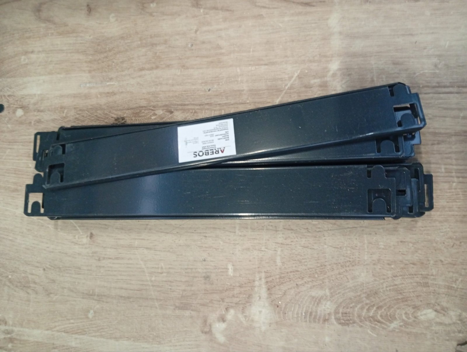 AREBOS Juego de 2 Estanterías Negras. - Imagen 6