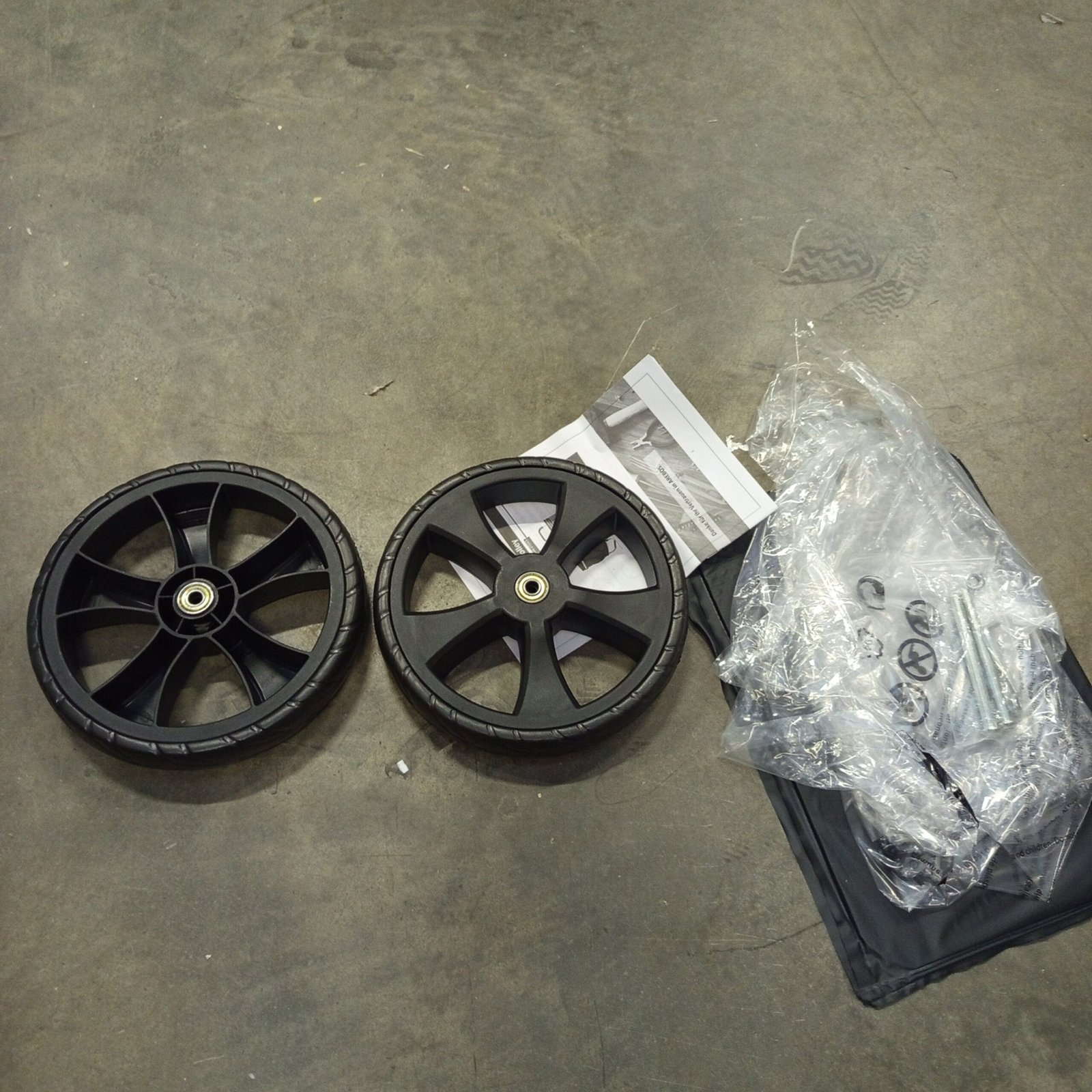 Carrito de la compra 3en1 negro - AREBOS - Imagen 7