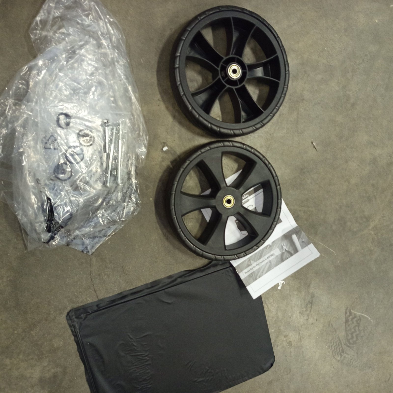 Carrito de la compra 3en1 negro - AREBOS - Imagen 3