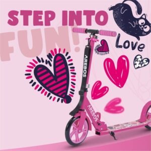 AREBOS Graffiti en Patinete Rosa