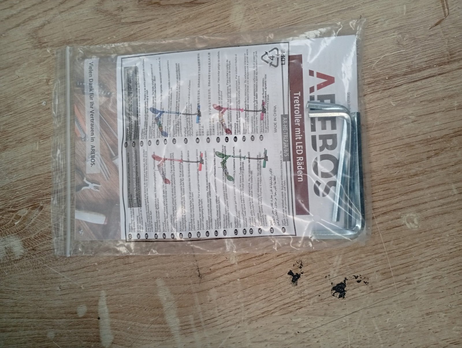 AREBOS Scooter patinete - con LED - Imagen 6