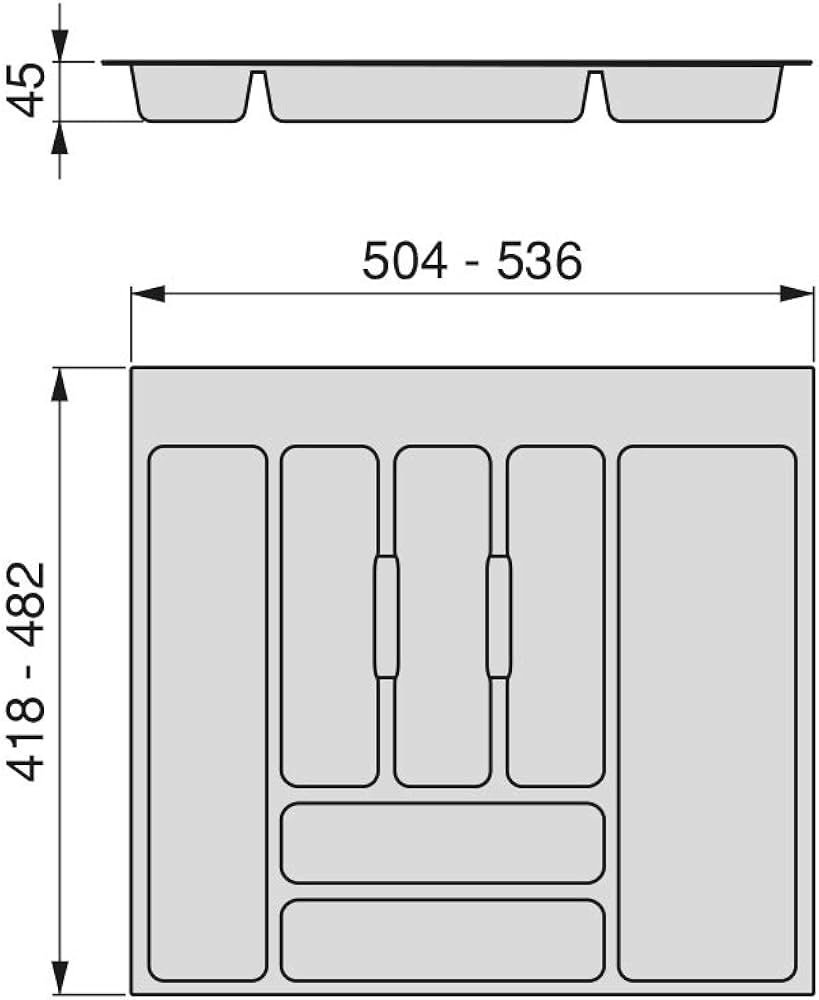 Emuca Organizador de Cubiertos - Imagen 2