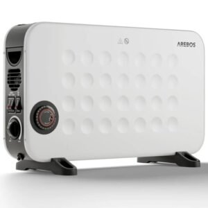 Convector 2000 W blanco Con 3 ajustes de calor ajustables