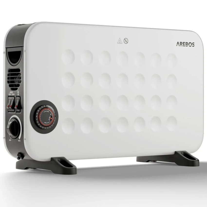 Convector 2000 W blanco Con 3 ajustes de calor ajustables