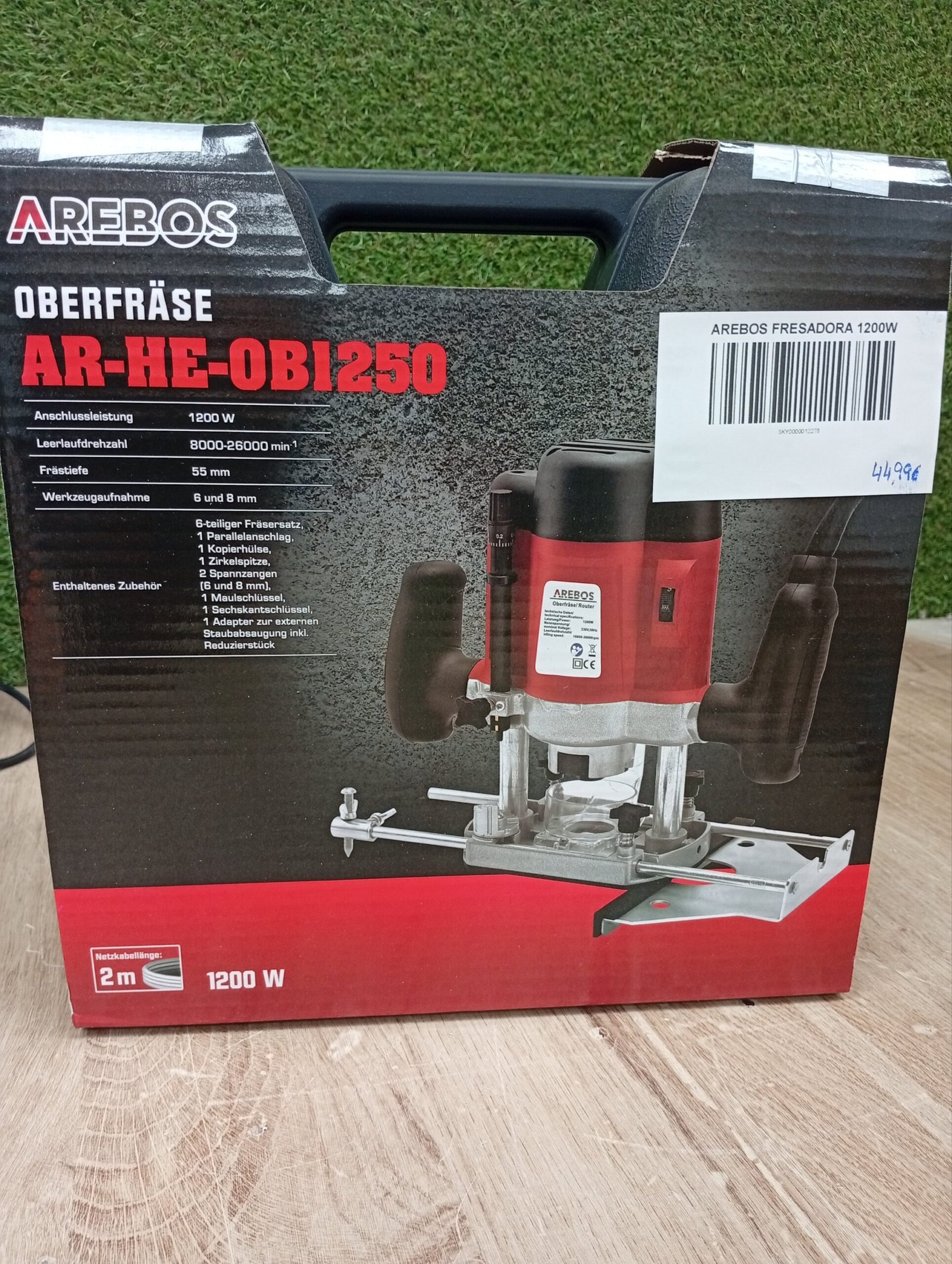 AREBOS Fresadora 1200W. - Imagen 10