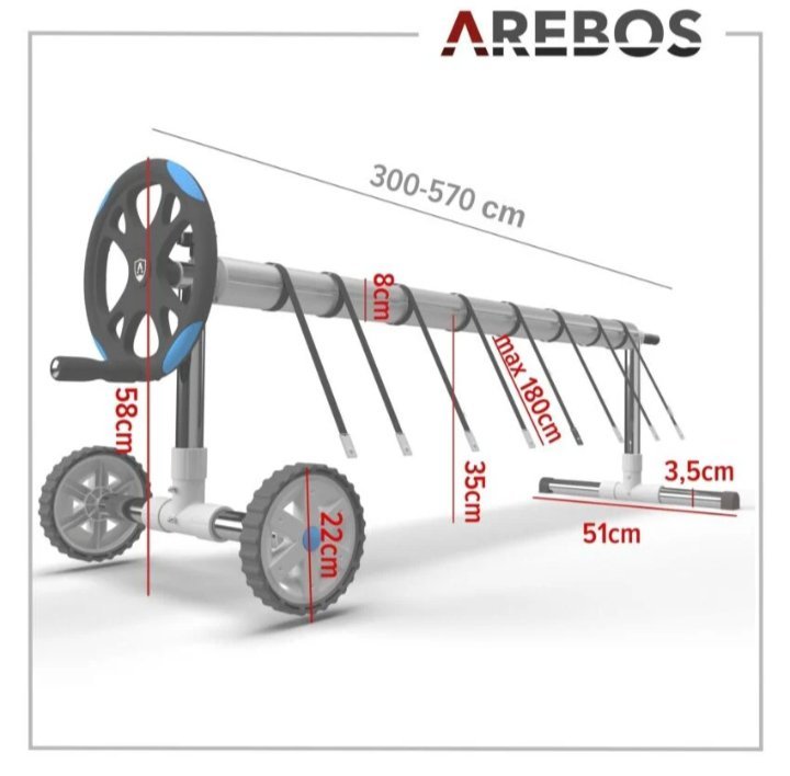 AREBOS RODILLO DE PISCINA - Imagen 2