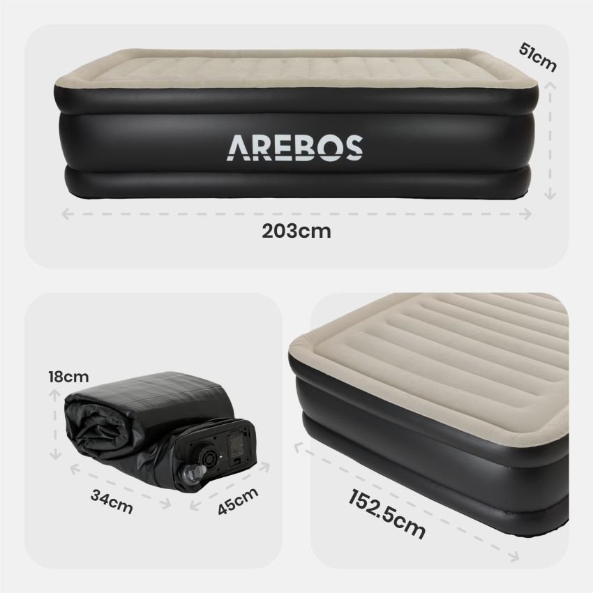 Colchon Hinchable - Doble - Arebos - Imagen 2