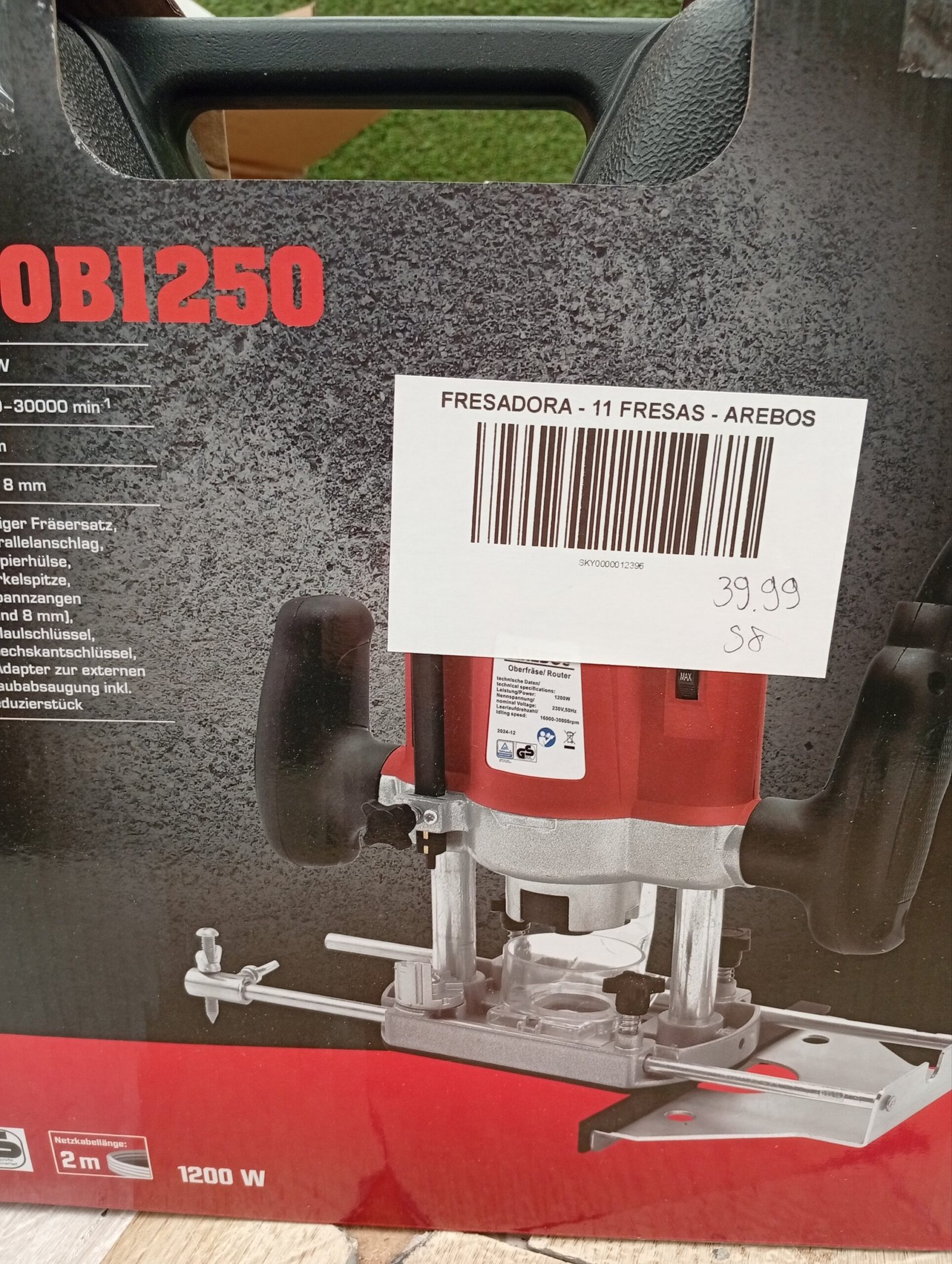 Fresadora - 11 piezas - Arebos. - Imagen 8