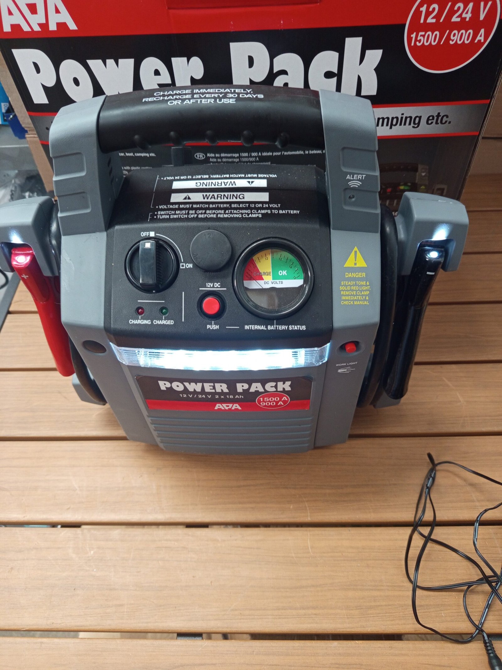 APA 16524 - Batería para coche (12 - 24 V, 900 A - Imagen 3