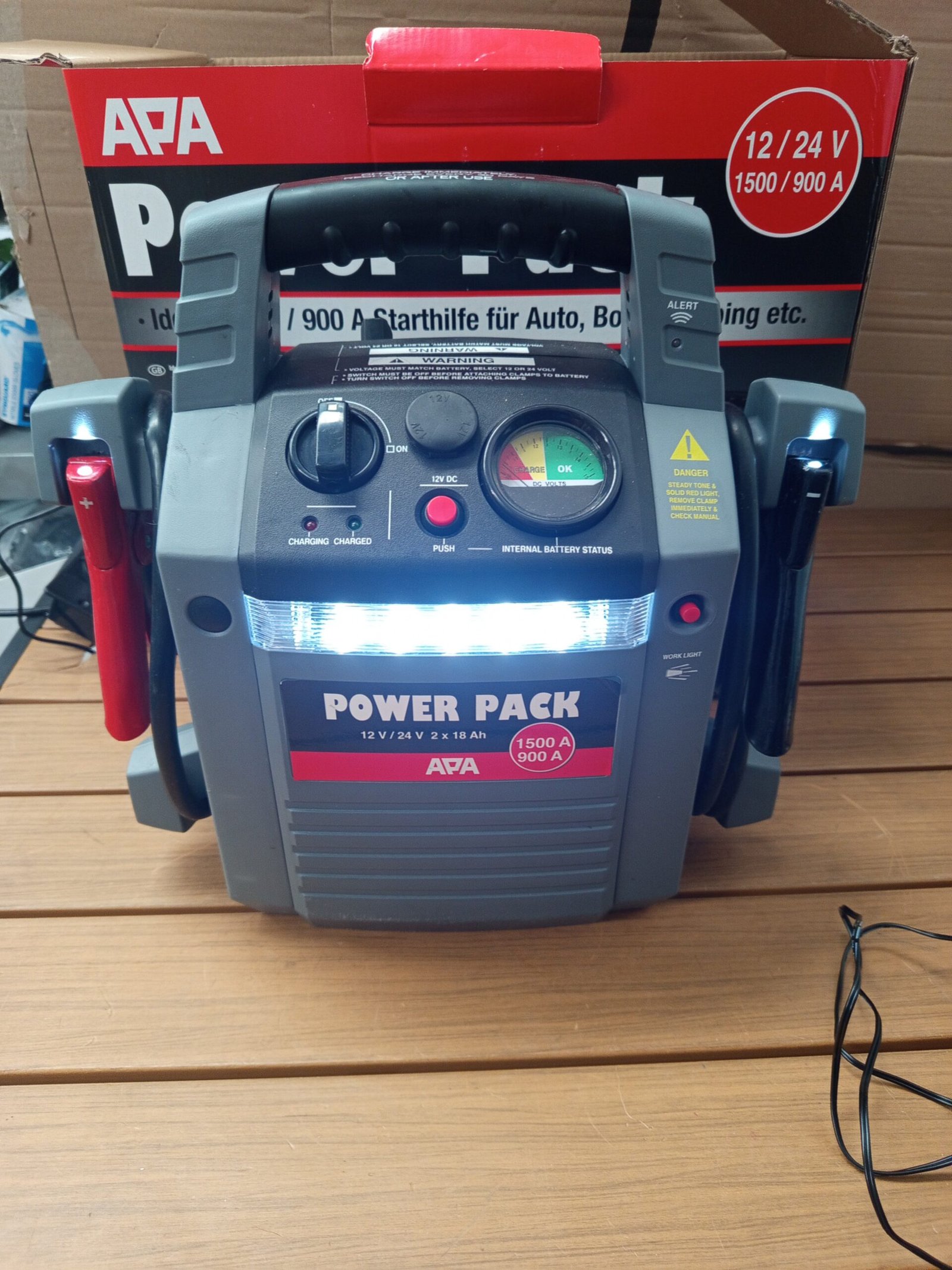 APA 16524 - Batería para coche (12 - 24 V, 900 A - Imagen 5