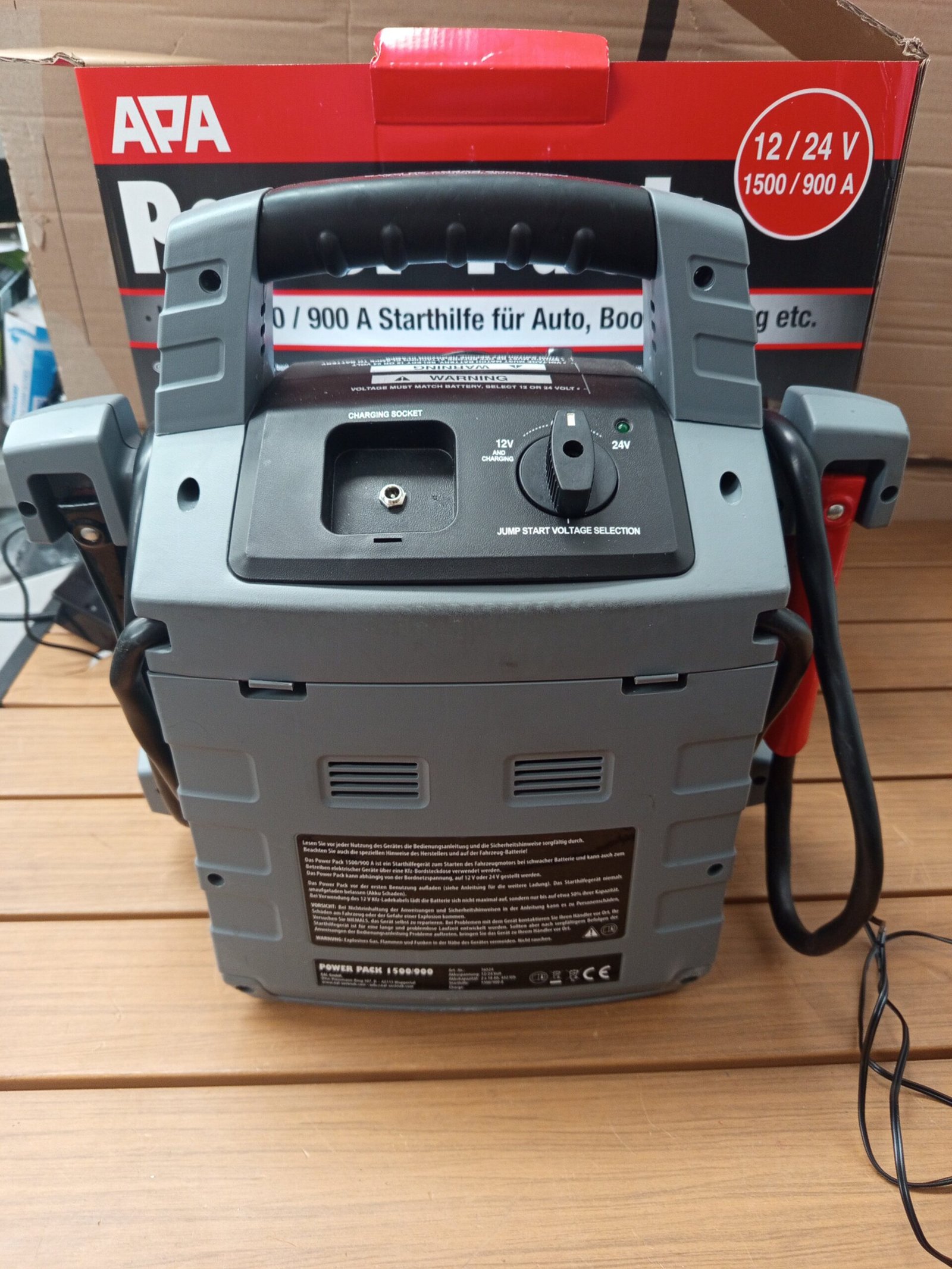 APA 16524 - Batería para coche (12 - 24 V, 900 A - Imagen 2