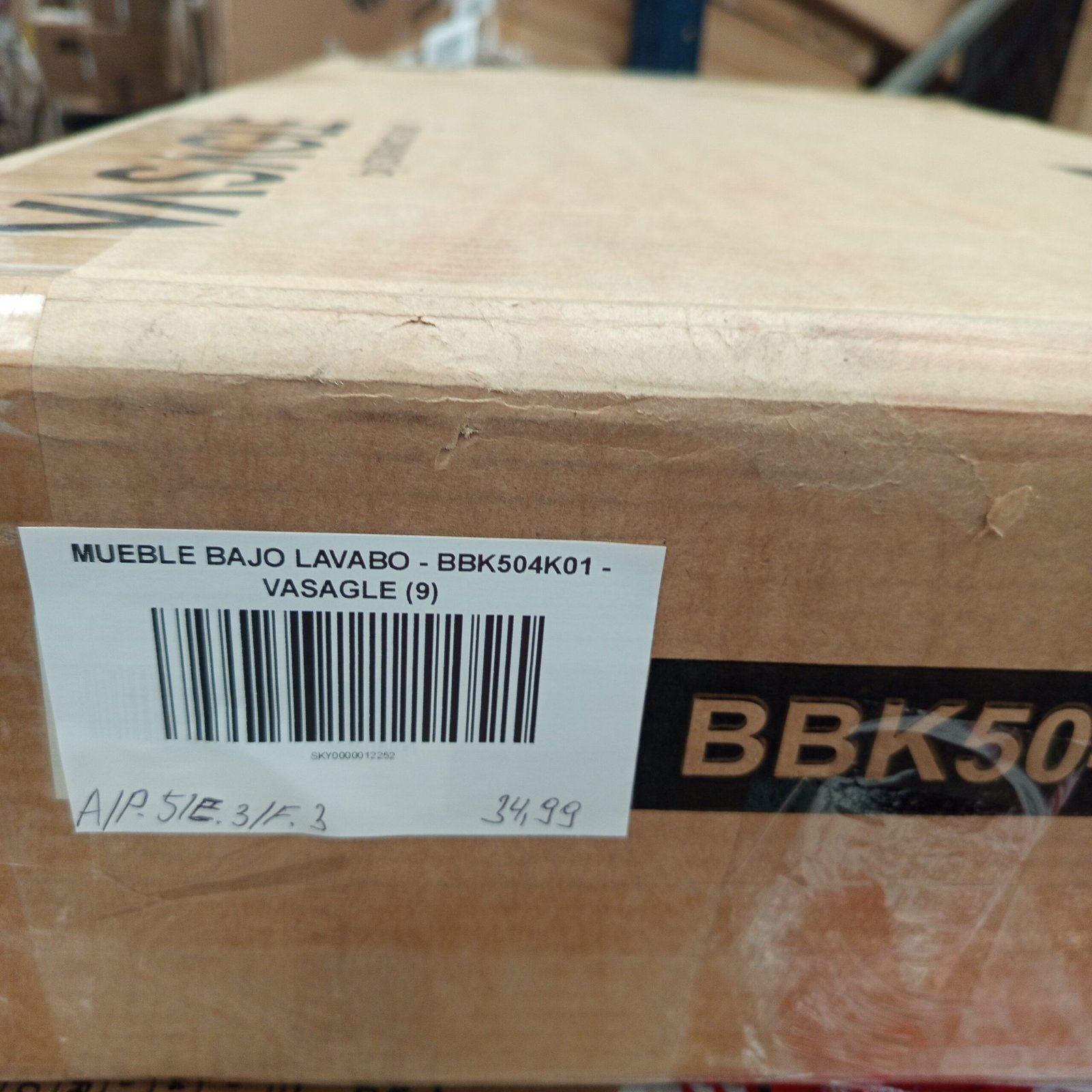 Mueble Bajo Lavabo - BBK504K01 - VASAGLE - Imagen 7