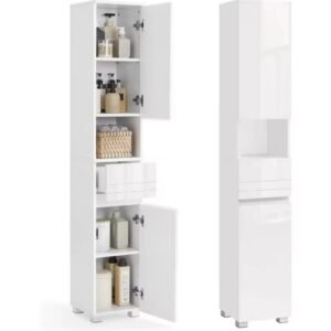 Armario de Baño Blanco - BBC560P31 - VASAGLE.