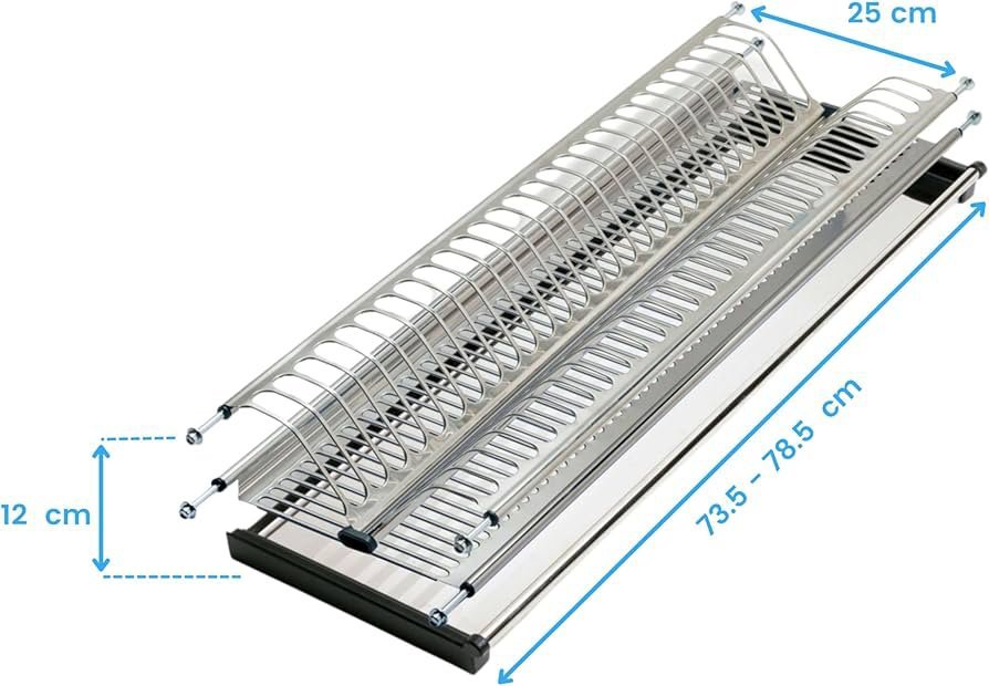 Escurridor de Platos y Vasos, 80 cm - EMUCA - Imagen 2