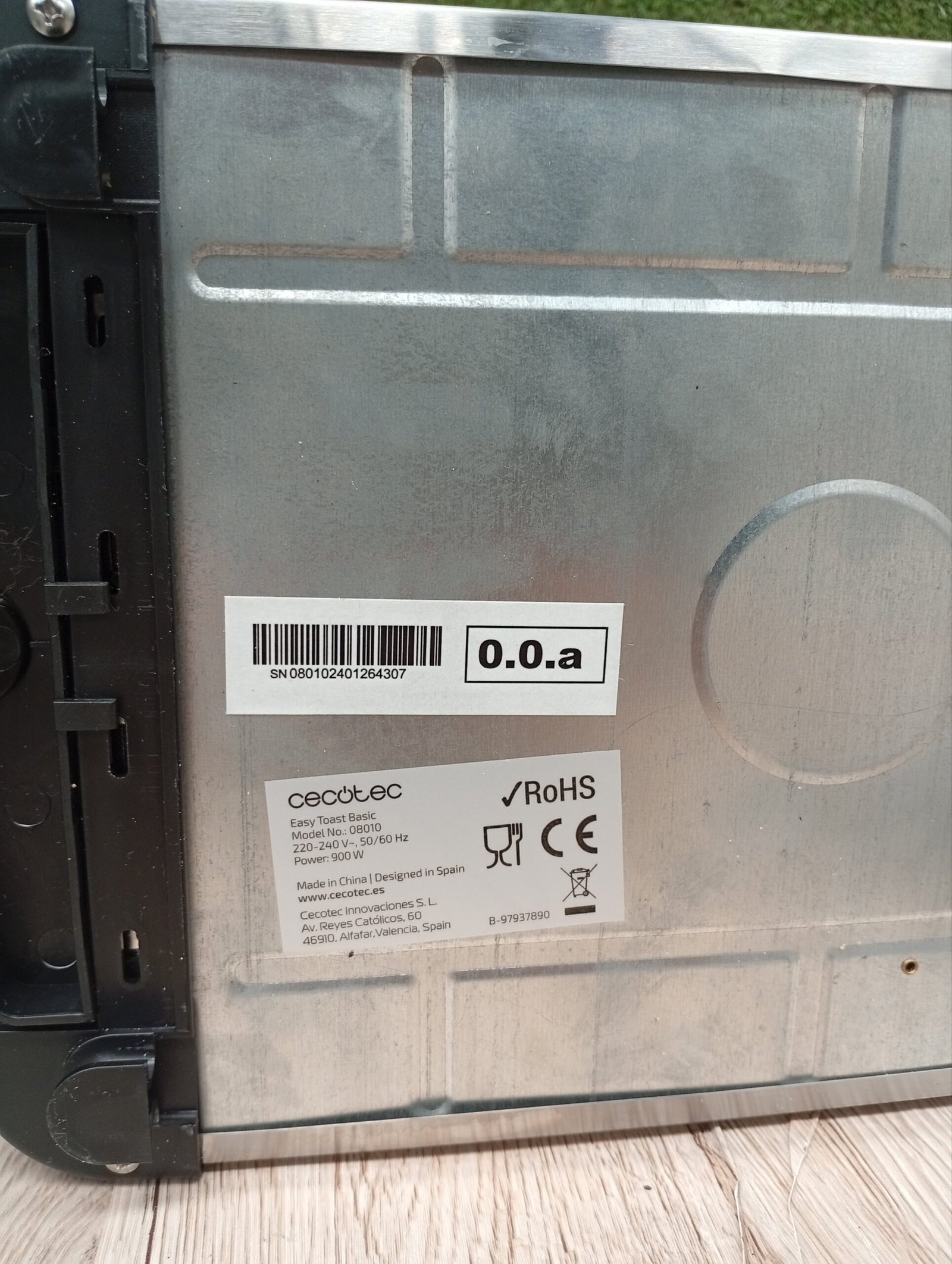 Tostador Plano Horizontal Turbo Easytoast Basic. 900 W de Potencia - Cecotec - Imagen 4