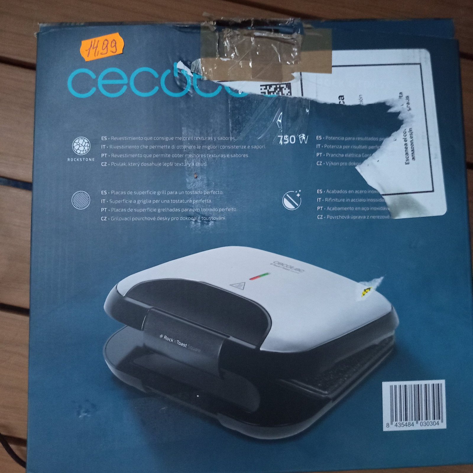 Sandwichera - Rock’nToast Square - CECOTEC - Imagen 6