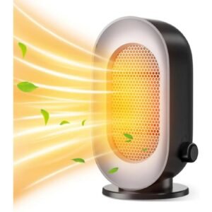 Calefactor Eléctrico Bajo Consumo 600W con termostato,3.