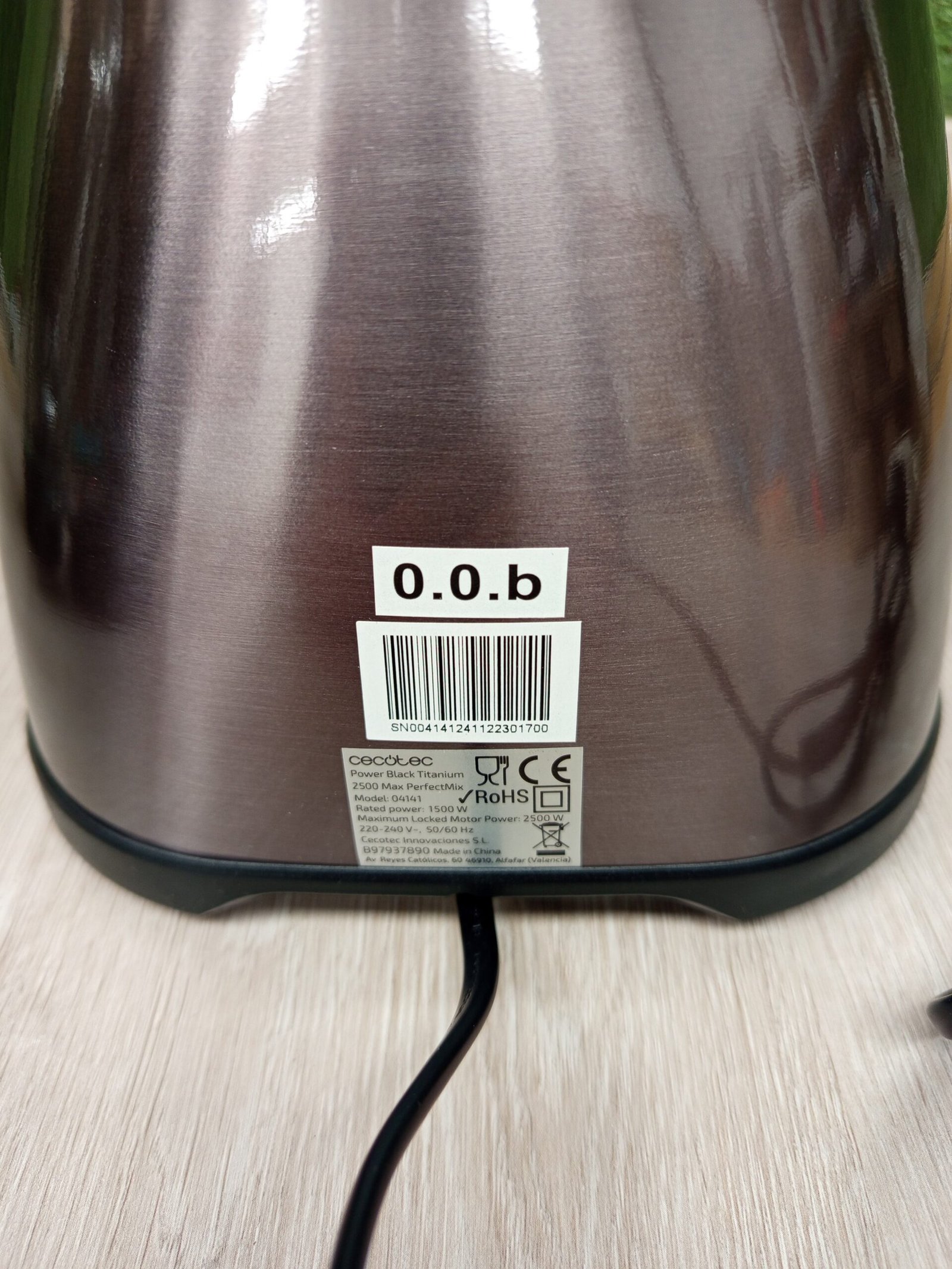 Cecotec Batidora de Vaso Power Black Titanium 2500MAX PerfectMix. - Imagen 9