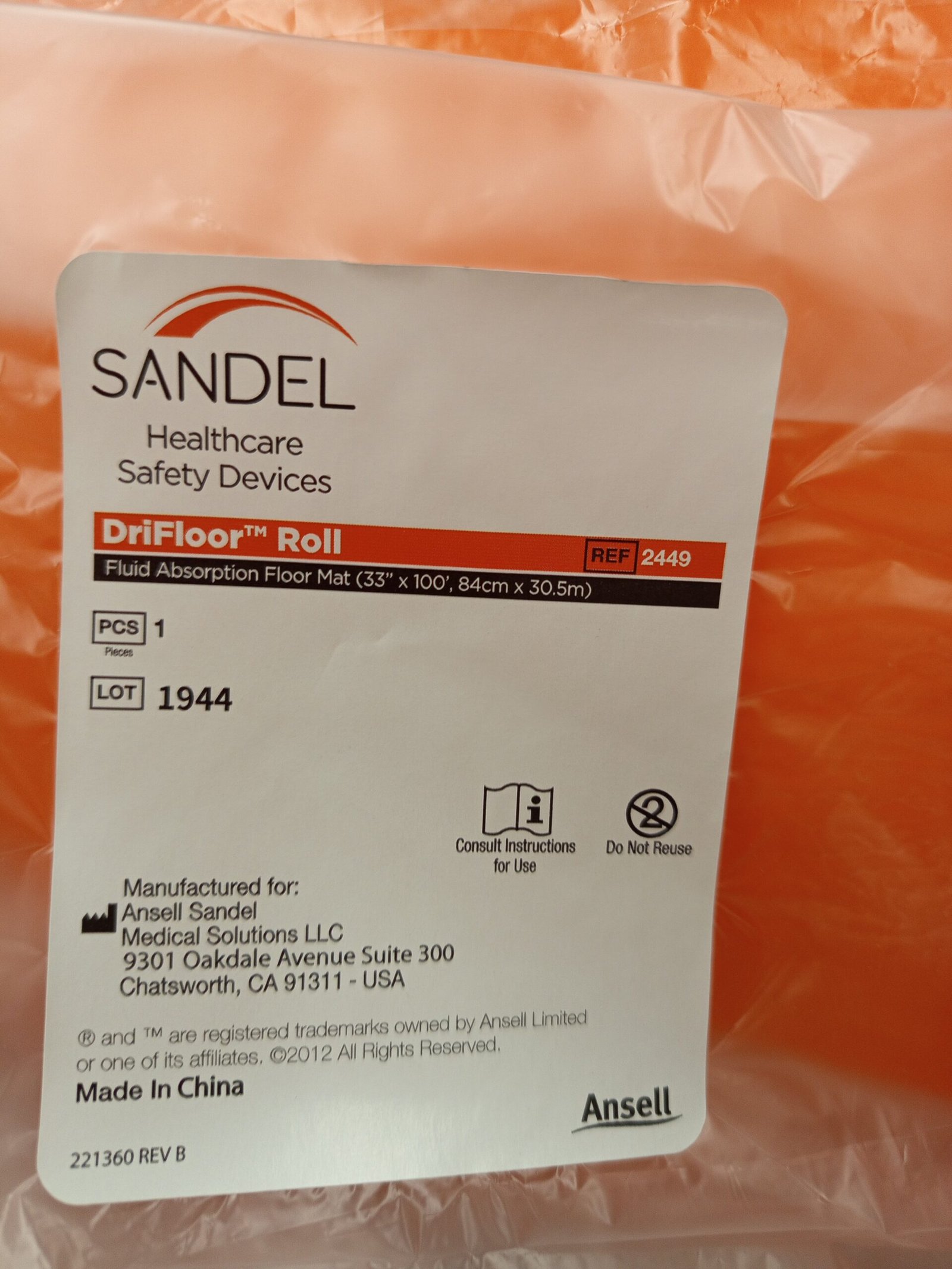 Sandel alfombra de suelo para la absorcion de fluidos - Imagen 2