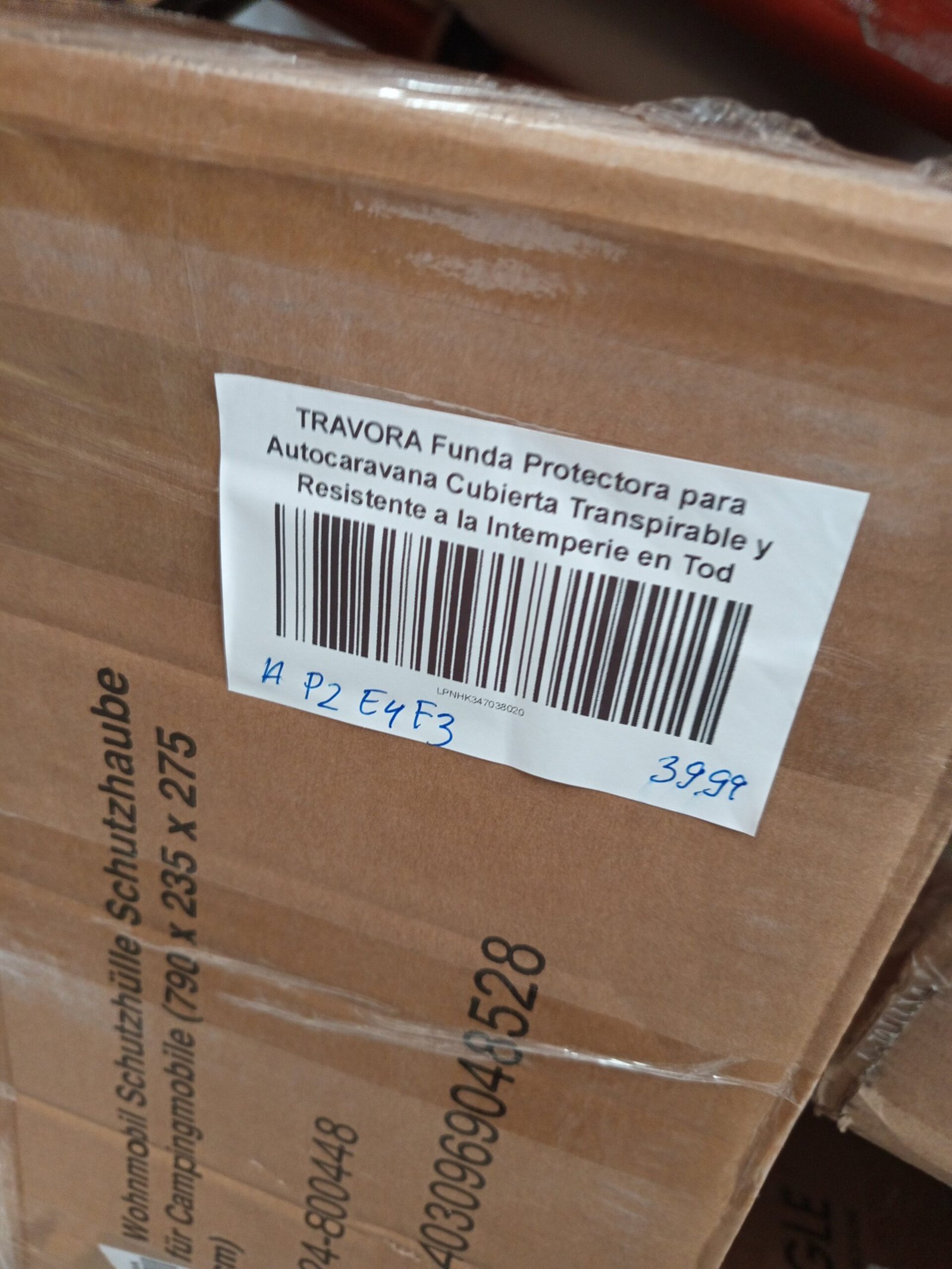 FUNDA TRAVORA PARA CAMPER 730x225x275 CM DAÑADA - Imagen 6