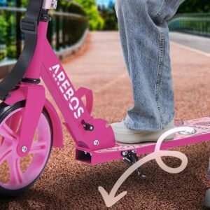 Arebos City Scooter Patinete a Pedales Roso