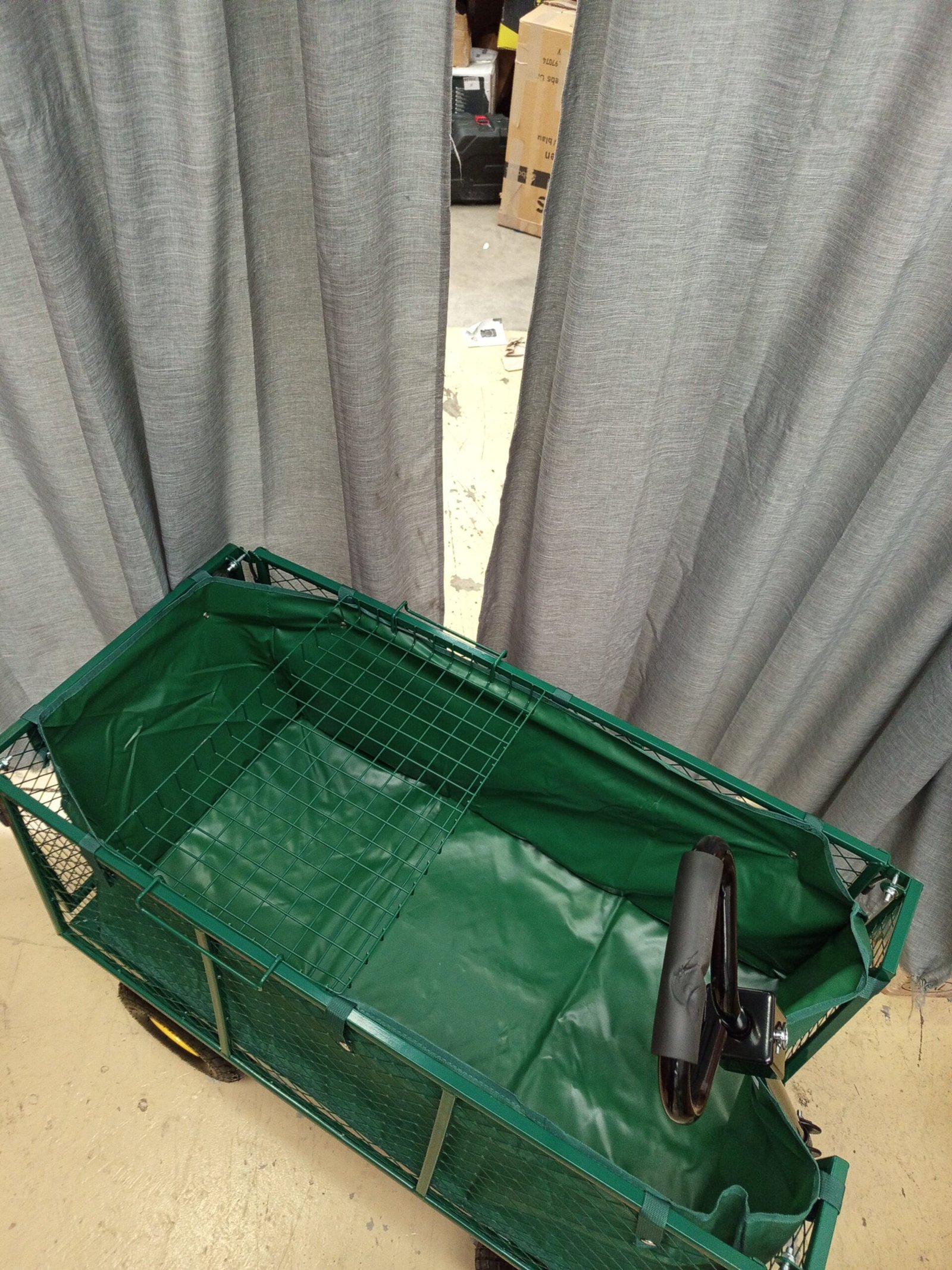 AREBOS Carro de mano Carro de jardín Carro de material Carro. - Imagen 3