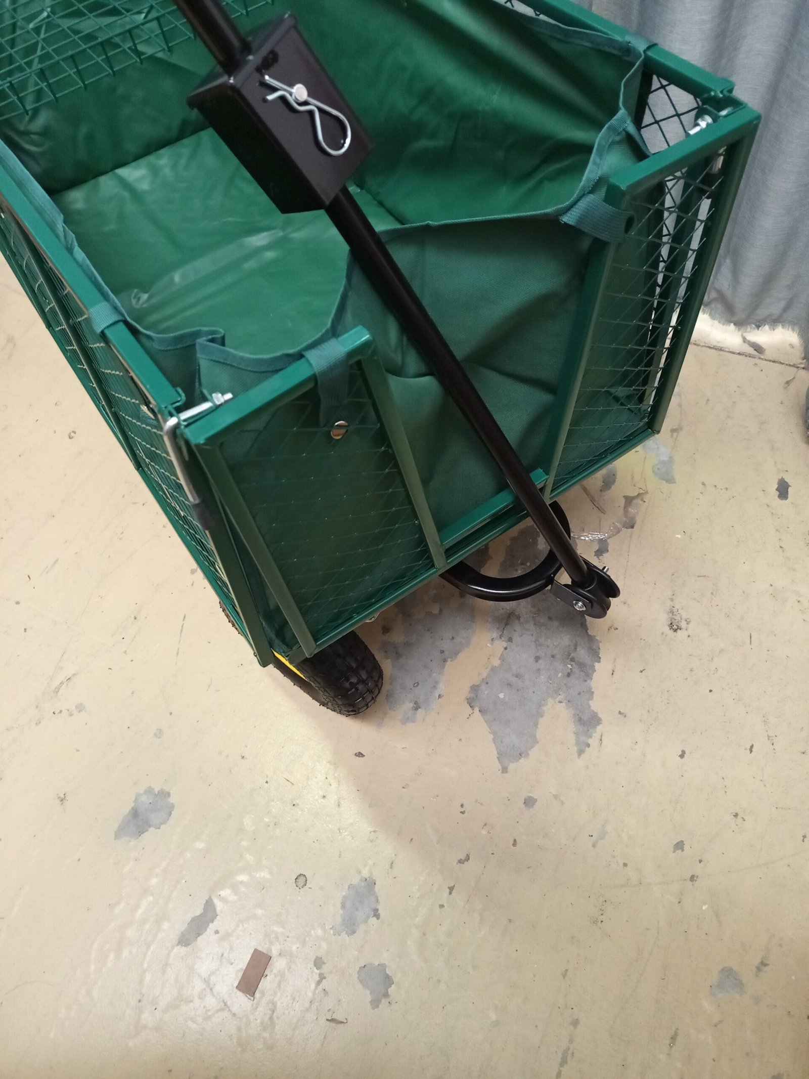 AREBOS Carro de mano Carro de jardín Carro de material Carro. - Imagen 4