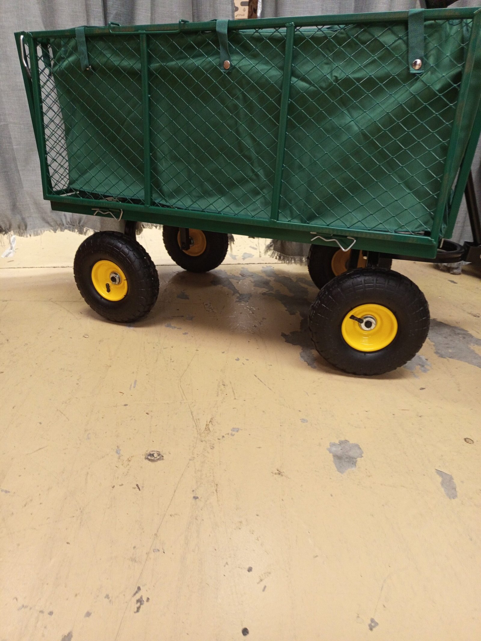 AREBOS Carro de mano Carro de jardín Carro de material Carro. - Imagen 5