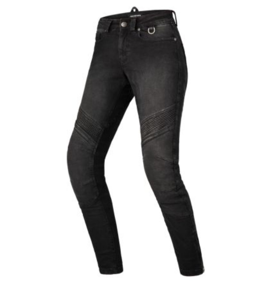 SHIMA Jess Mujer Negro Tejanos de Moto