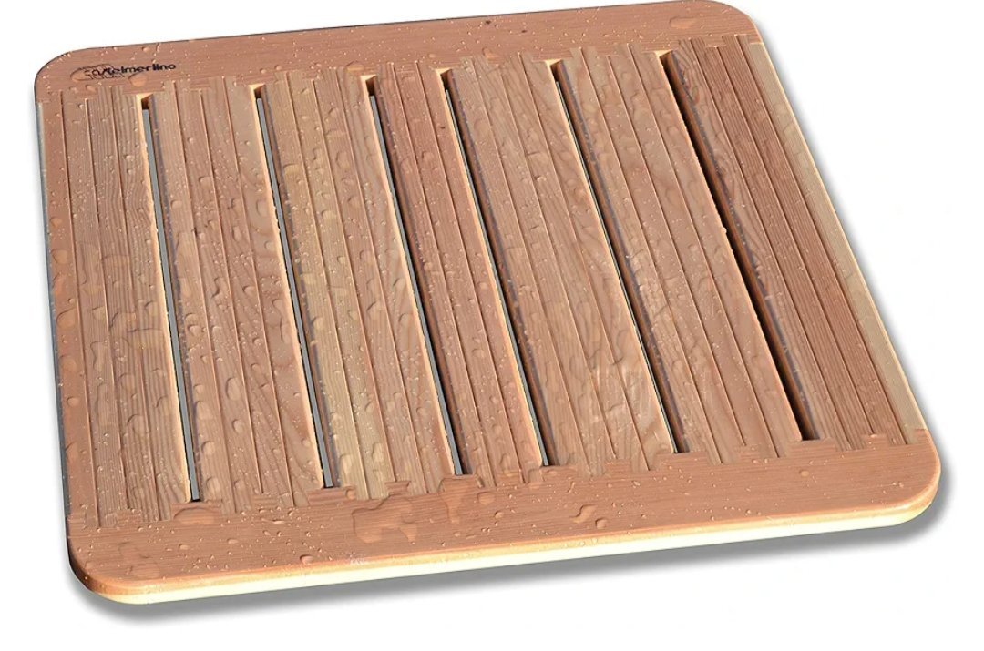 Castelmerlino Tarima para ducha en madera
