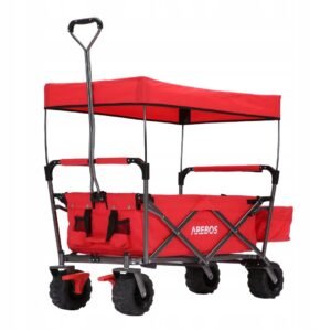 Arebos - Carro de transporte plegable con capota