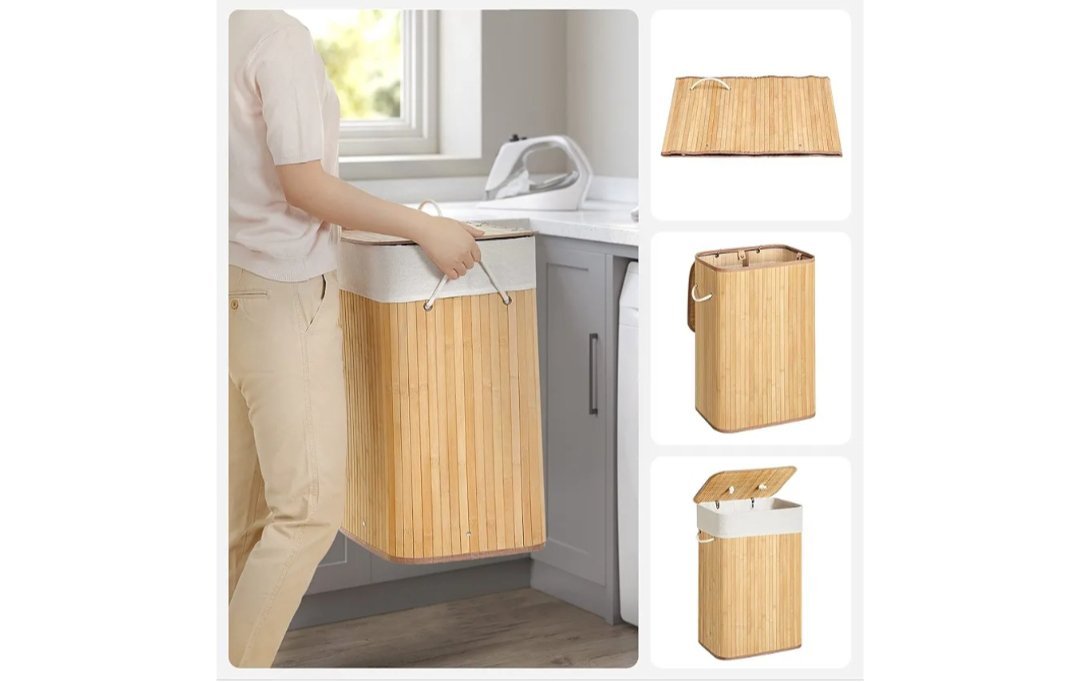 SONGMICS Cesto de la Ropa Sucia LCB10Y