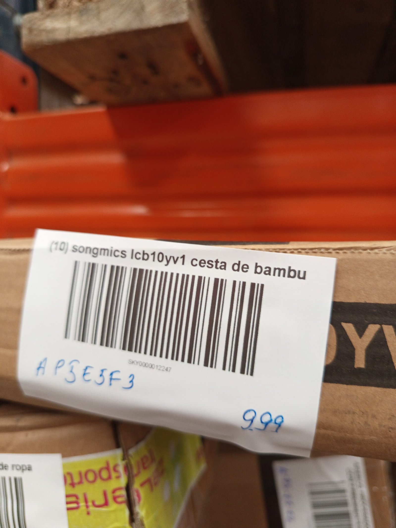 SONGMICS Cesto de la Ropa Sucia LCB10Y - Imagen 5