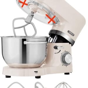 Arebos Batidora Amasadora Multifunción color crema
