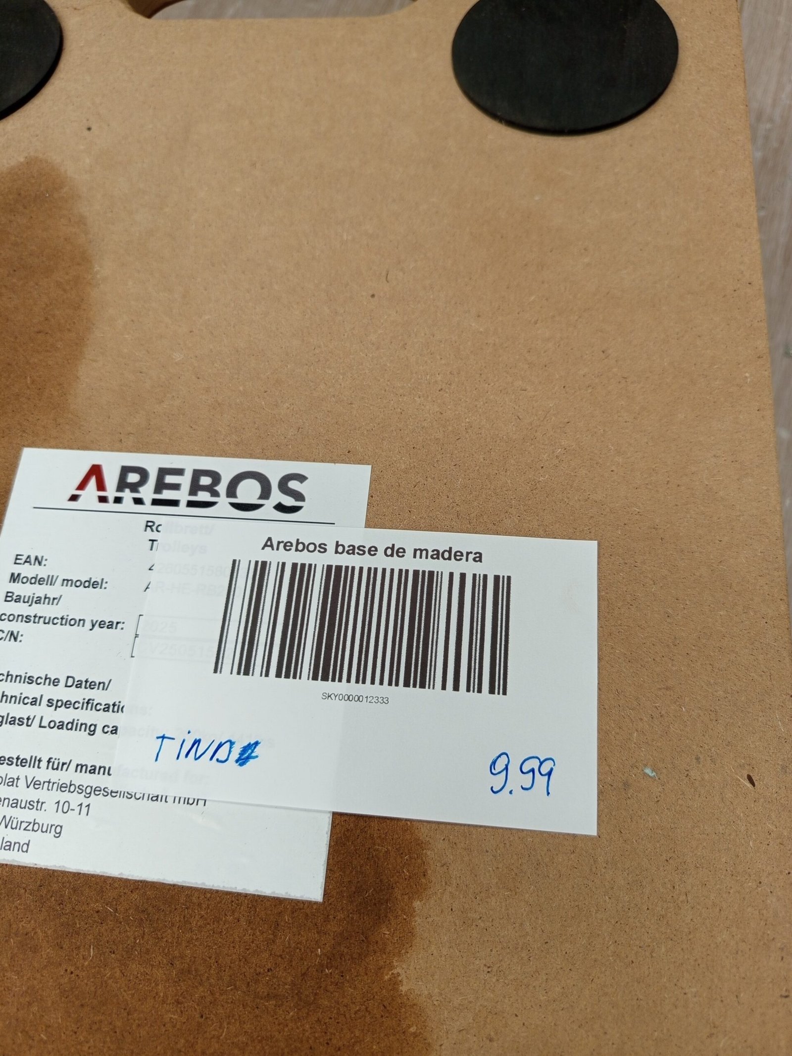 Base con ruedas Arebos Ayuda - Imagen 3