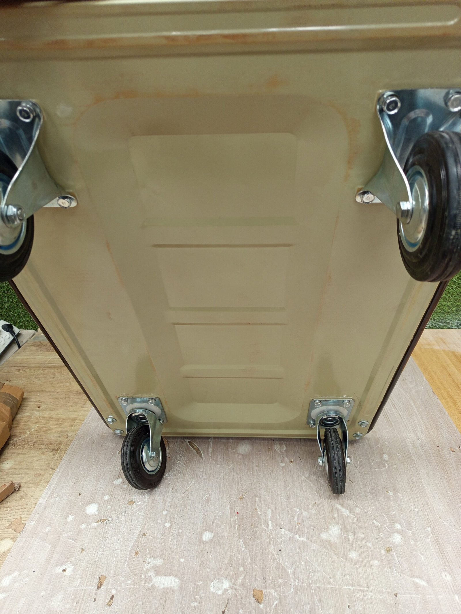 Carro de plataforma 300 kg negro-crema Arebos - Imagen 7