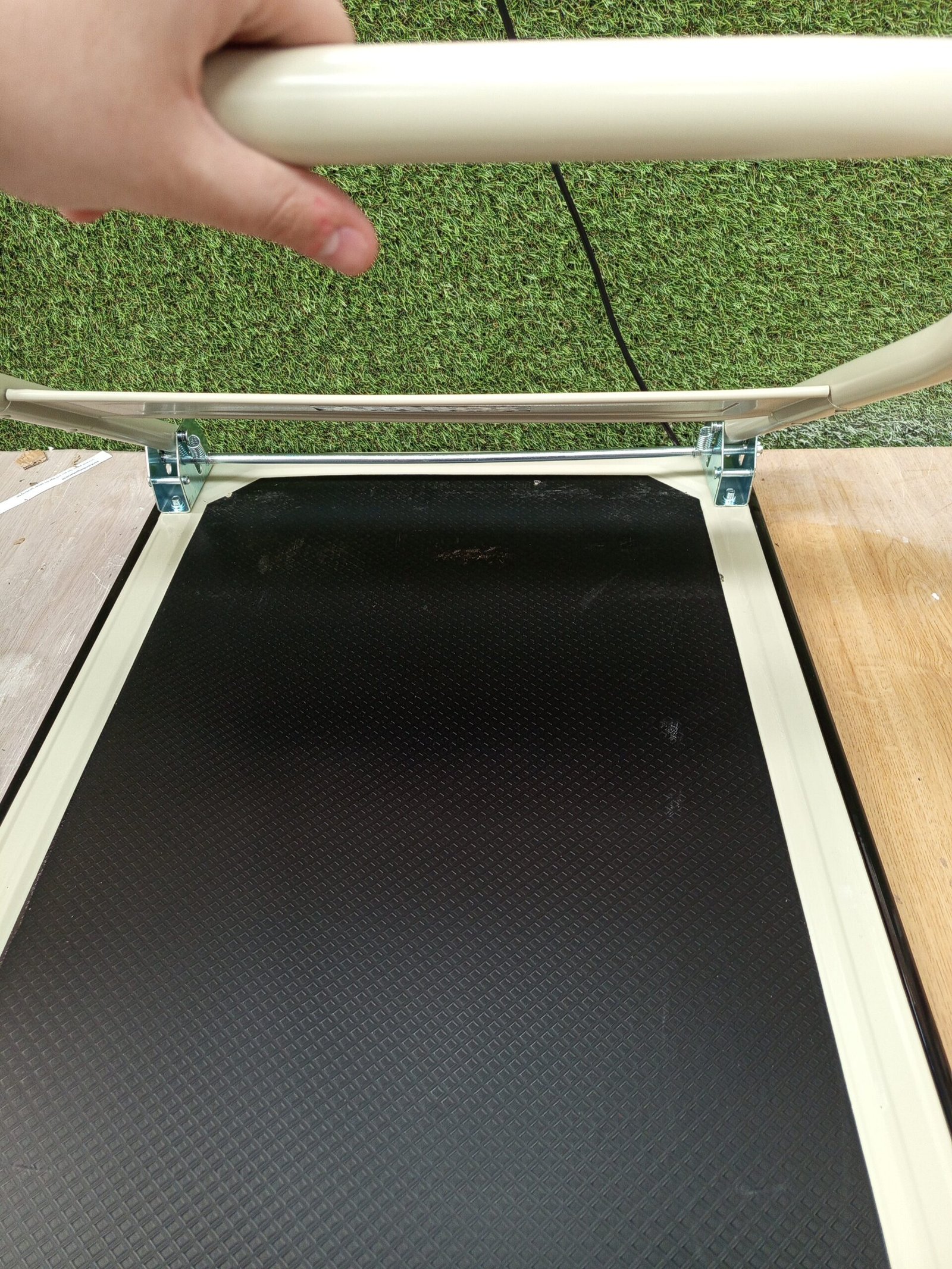 Carro de plataforma 300 kg negro-crema. - Imagen 5