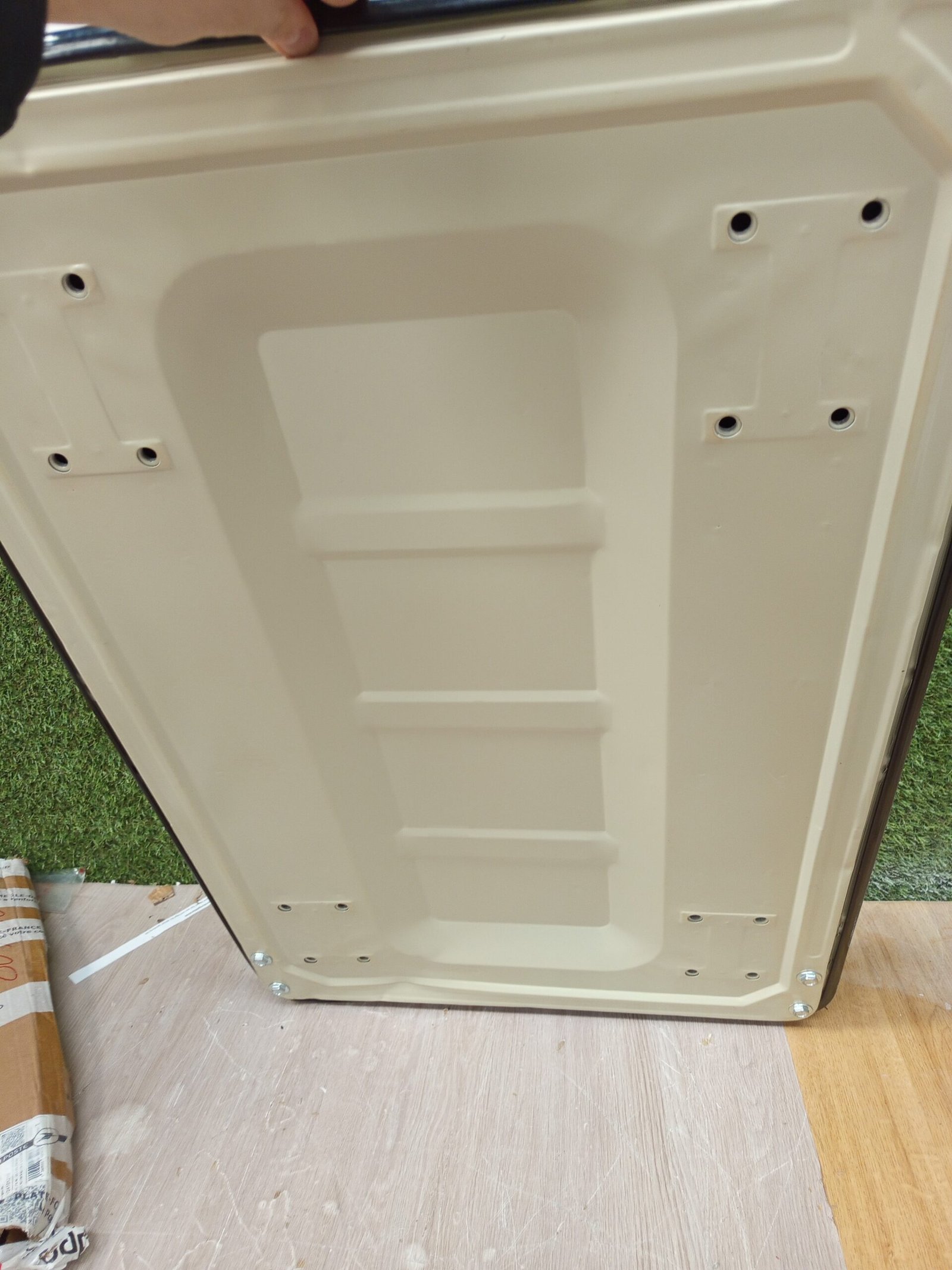 Carro de plataforma 300 kg negro-crema. - Imagen 4